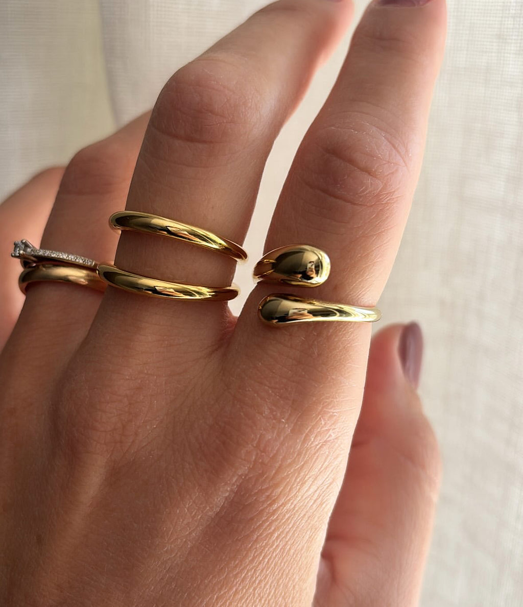 Anello gocce contrariè