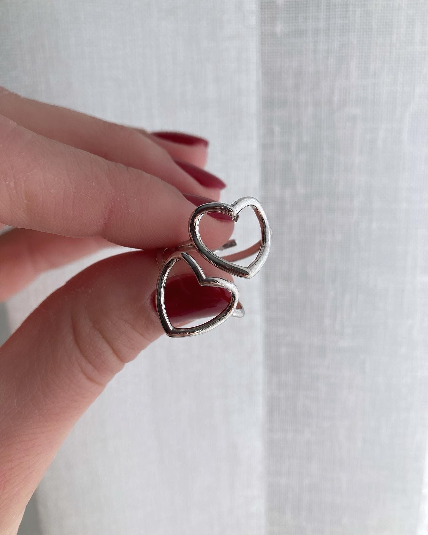 Anello profilo cuore