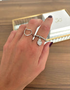 Anello profilo cuore