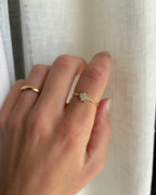 Anello con quadrifoglio zirconato