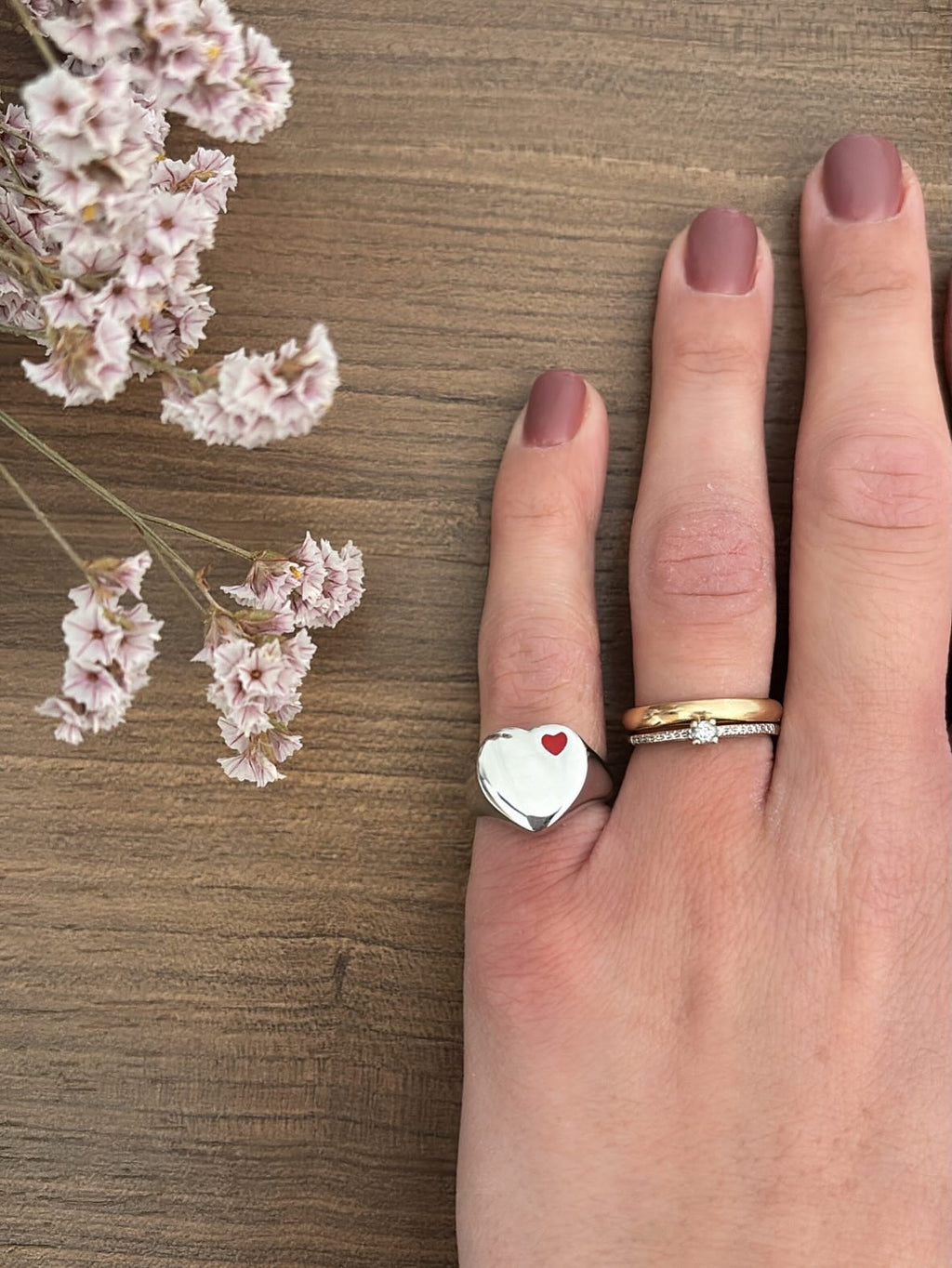Anello chevalier cuore