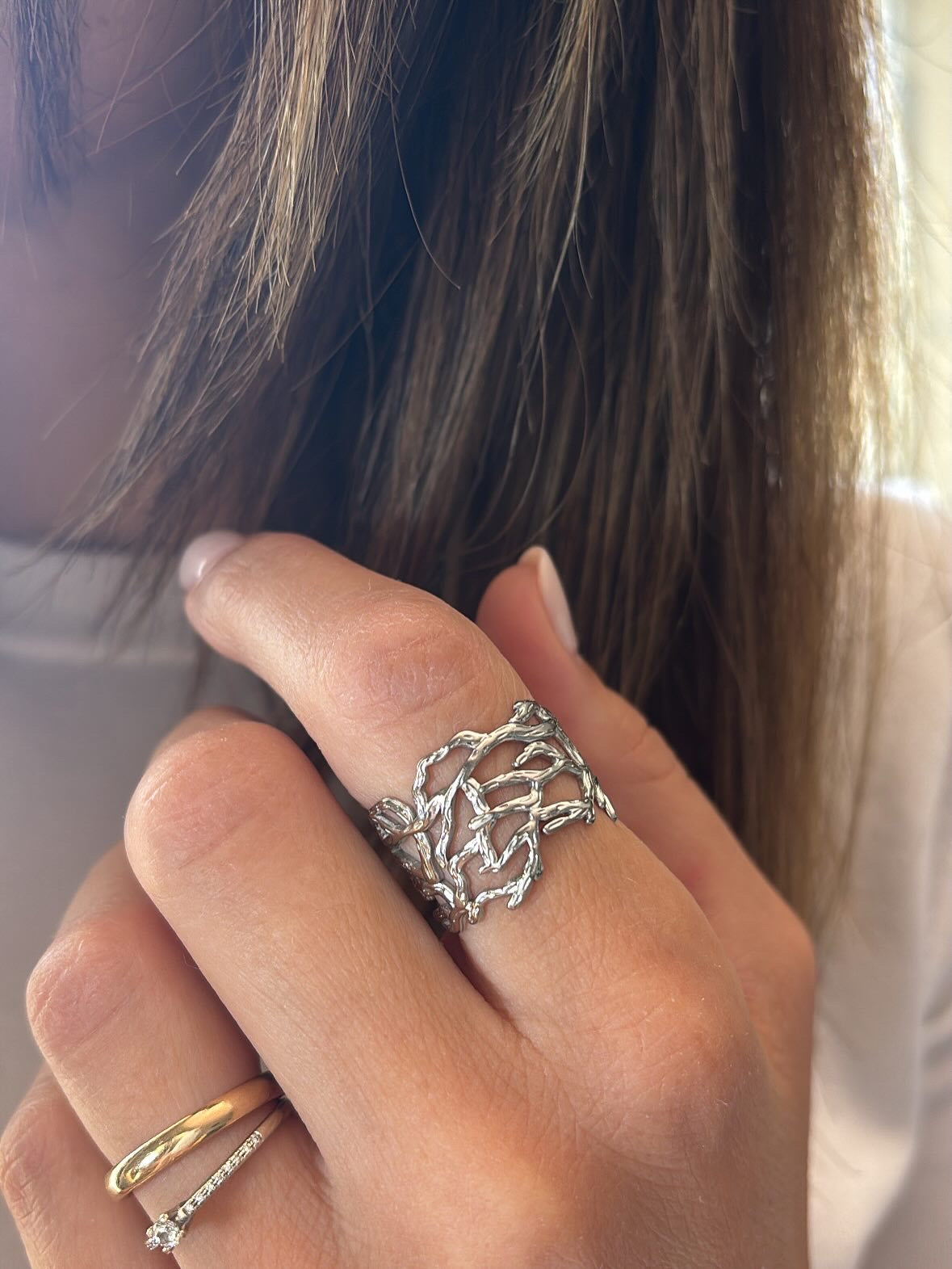 Anello corallo
