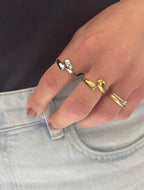 Anello gocce contrarié