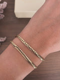 Bracciale piatto intrecciato