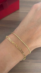 Bracciale maglia ovale