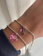 Bracciale microsfere con cristallo