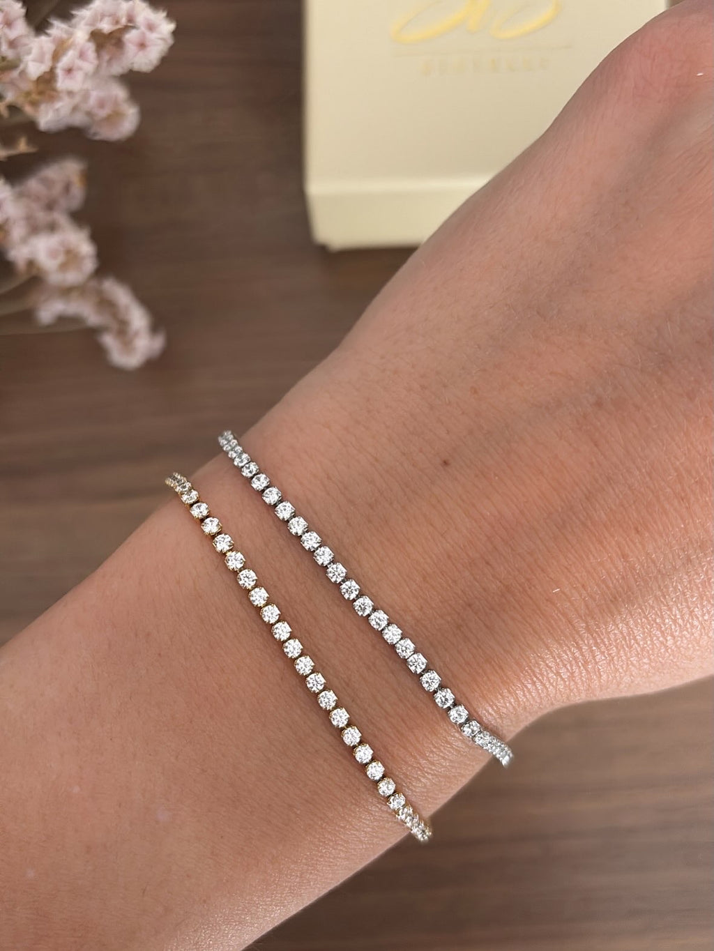 Bracciale tennis (acciaio)