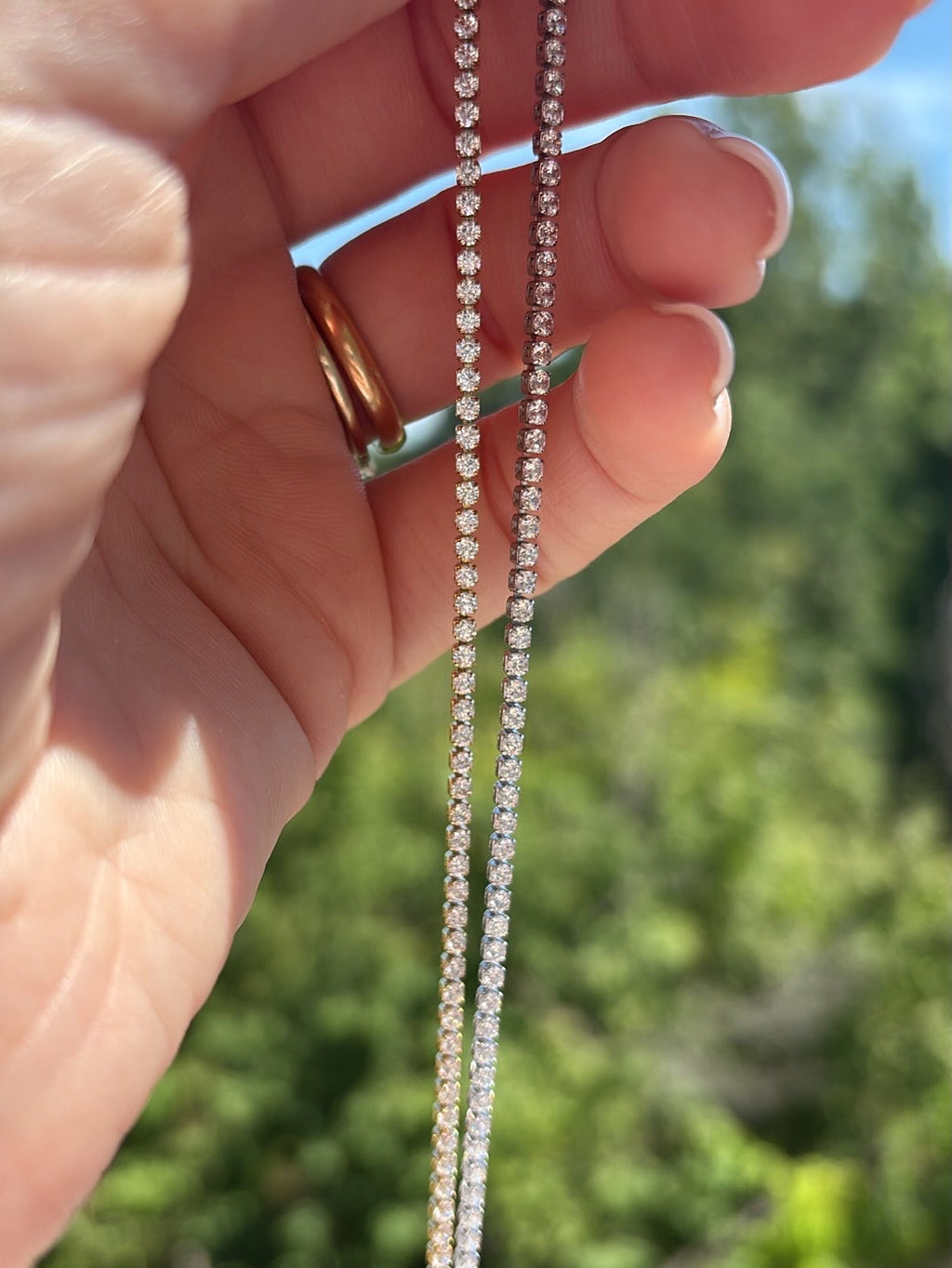 Bracciale tennis (acciaio)