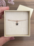 Bracciale stella zirconi neri