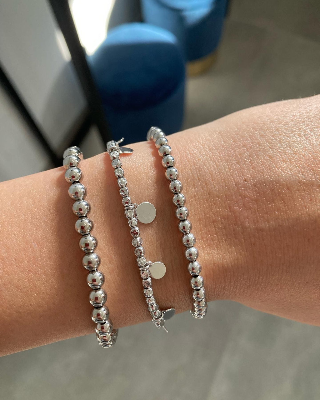 Bracciale sfere lisce