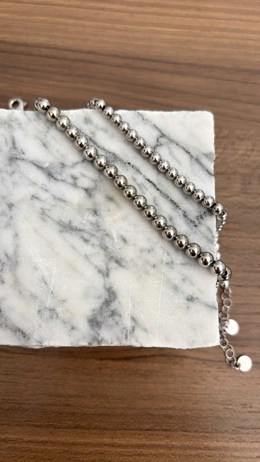 Bracciale sfere lisce