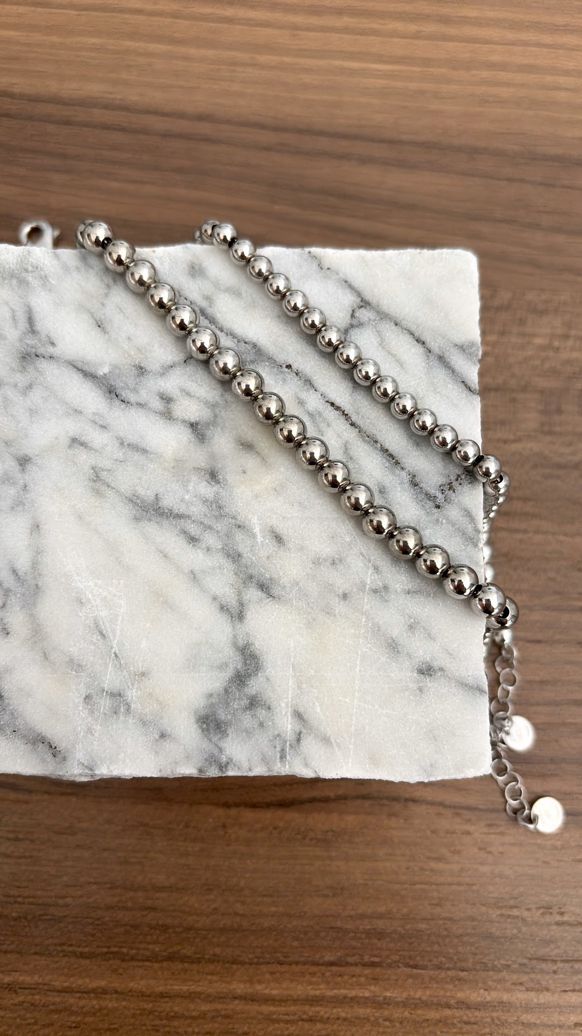 Bracciale sfere lisce