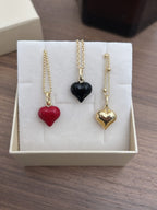 Collana cuore grande bombato