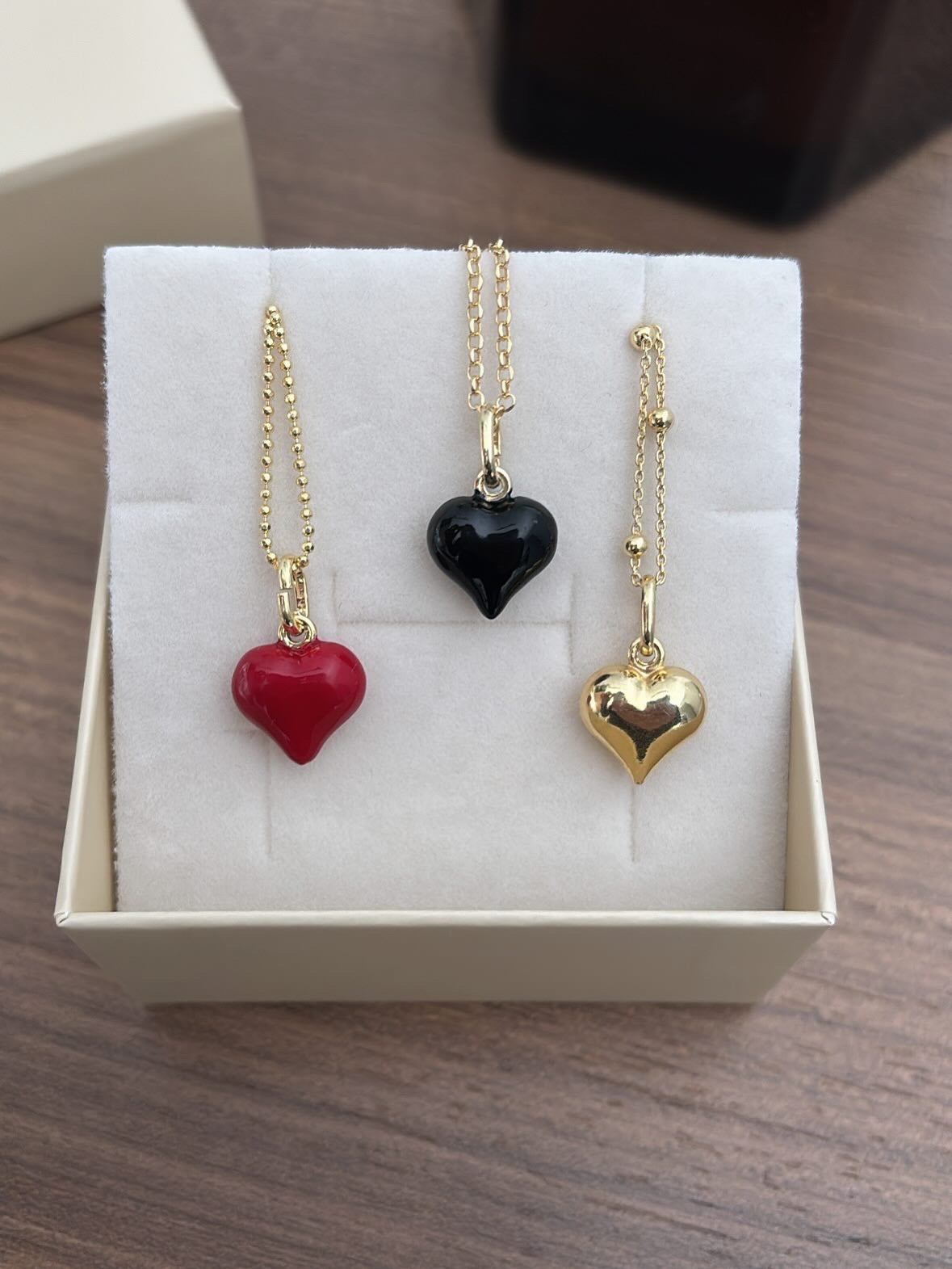 Collana cuore grande bombato