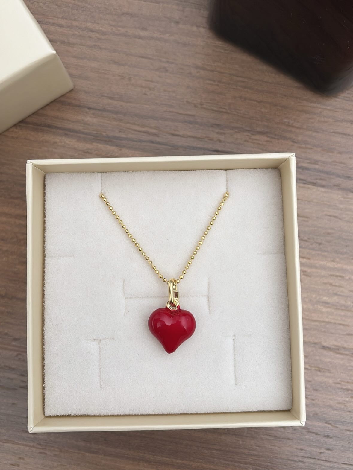 Collana cuore grande bombato