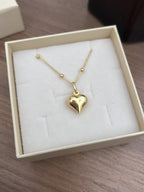 Collana cuore grande bombato