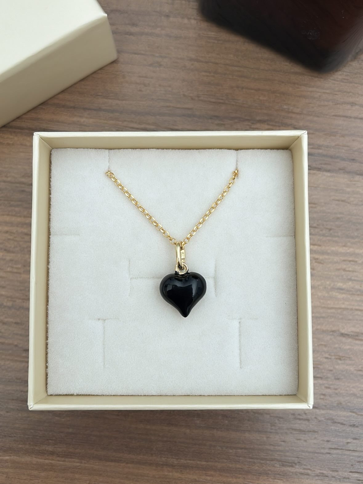 Collana cuore grande bombato