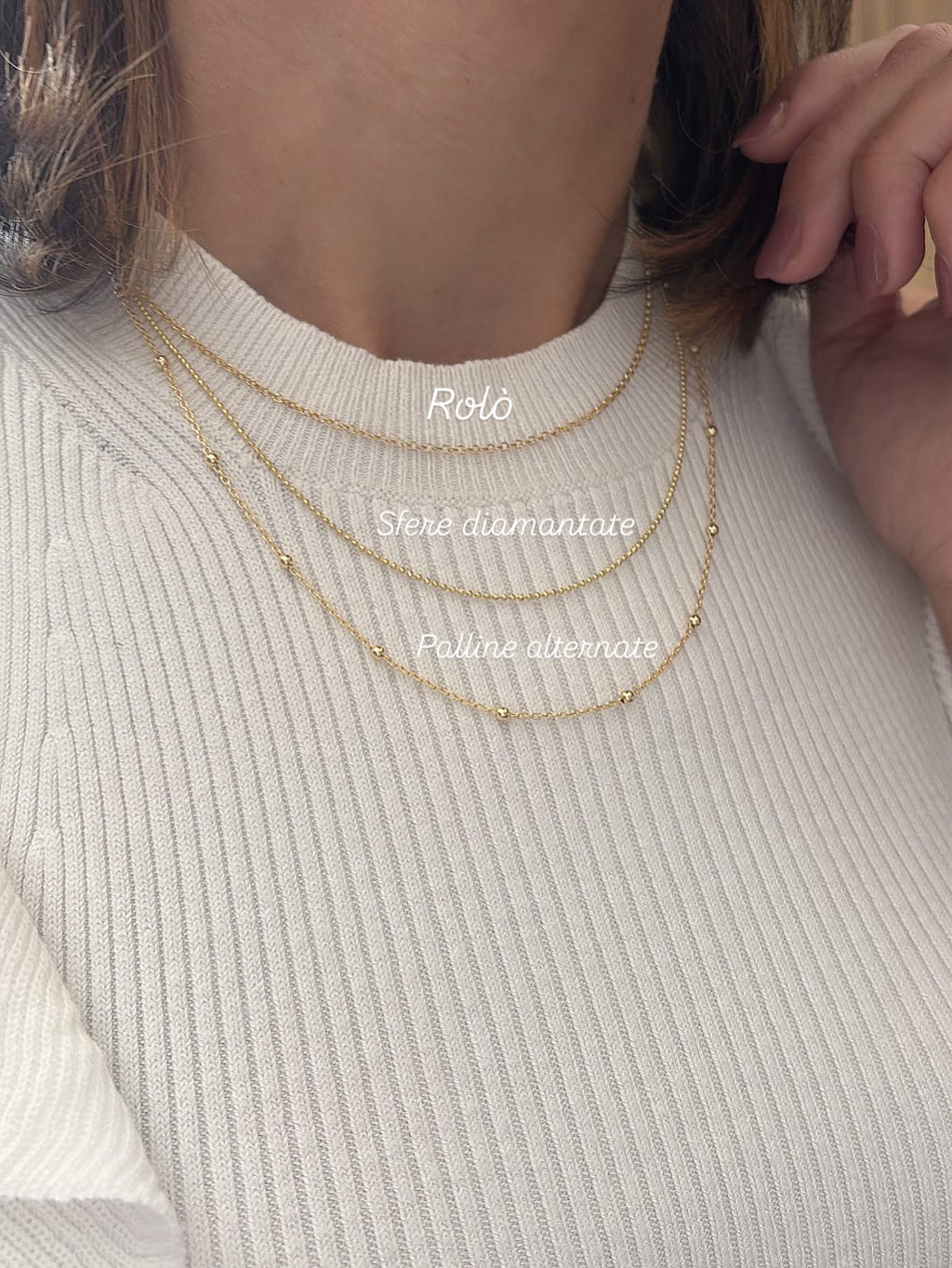 Collana cuore grande bombato