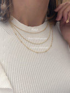 Collana cuore grande bombato