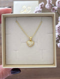 Collana cuore zirconato