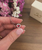 Collana cuoricino incorniciato