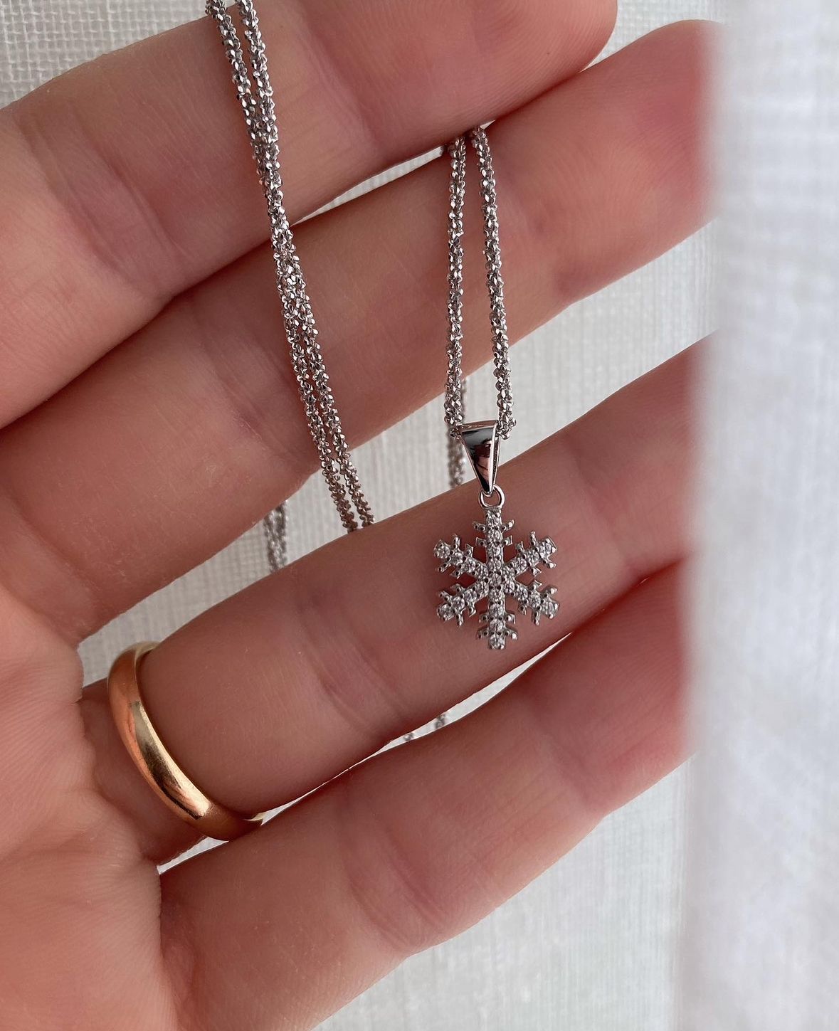 Collana fiocco di neve piccolo