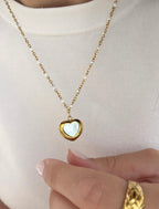 Collana ciondolo madreperla