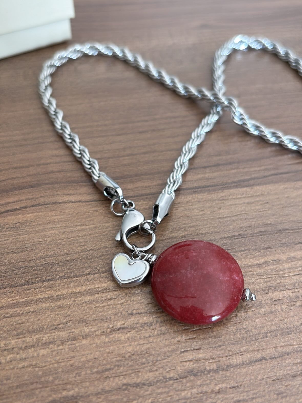 Collana funetta big e doppio ciondolo