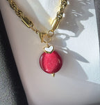 Collana funetta big e doppio ciondolo