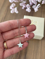 Collana stella grande bombata