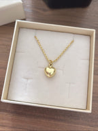 Collana cuore piccolo bombato