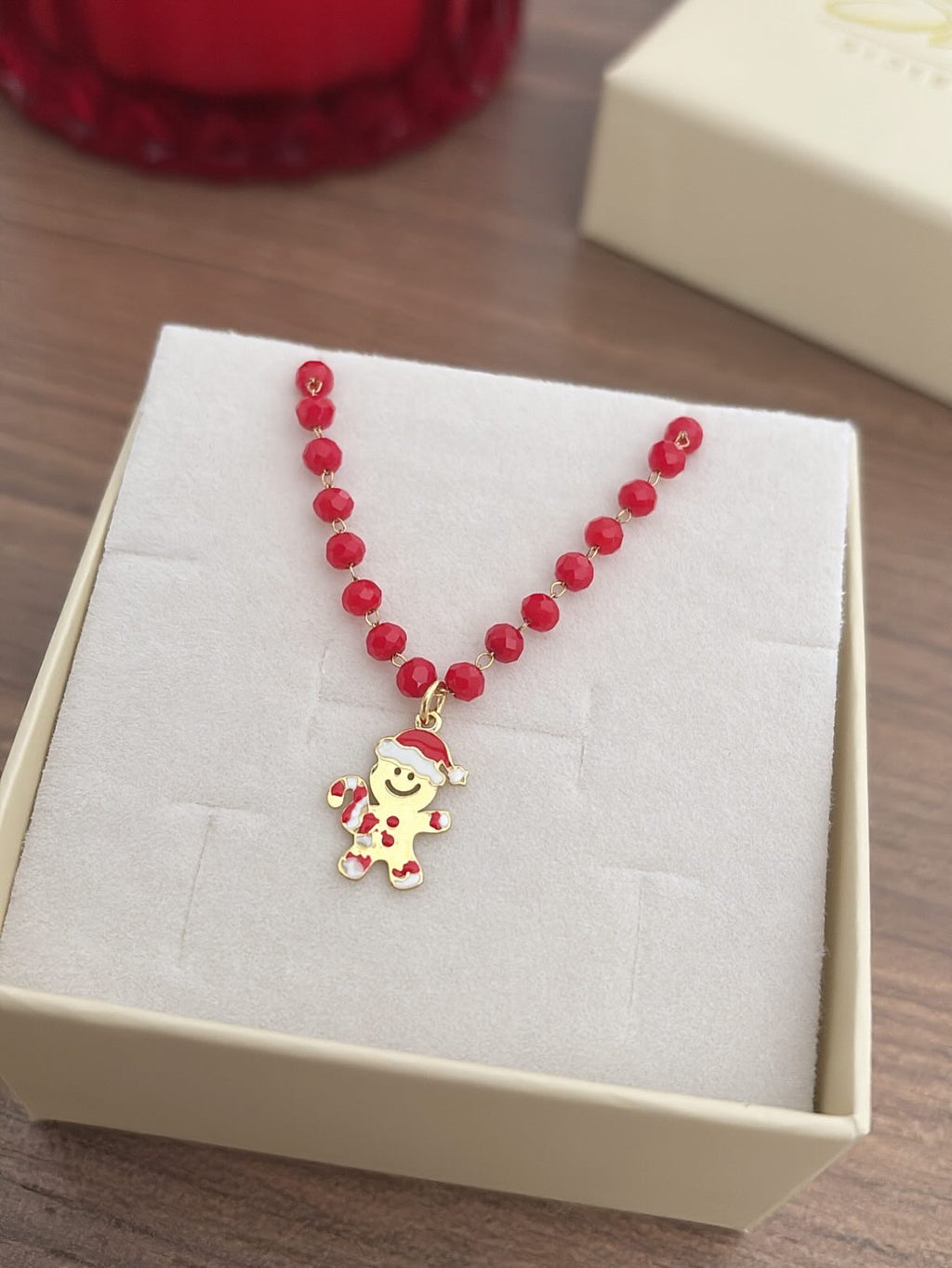 Collana omino di pan di zenzero