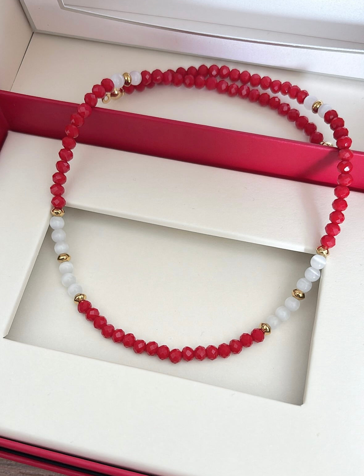 Collana mezzi cristalli