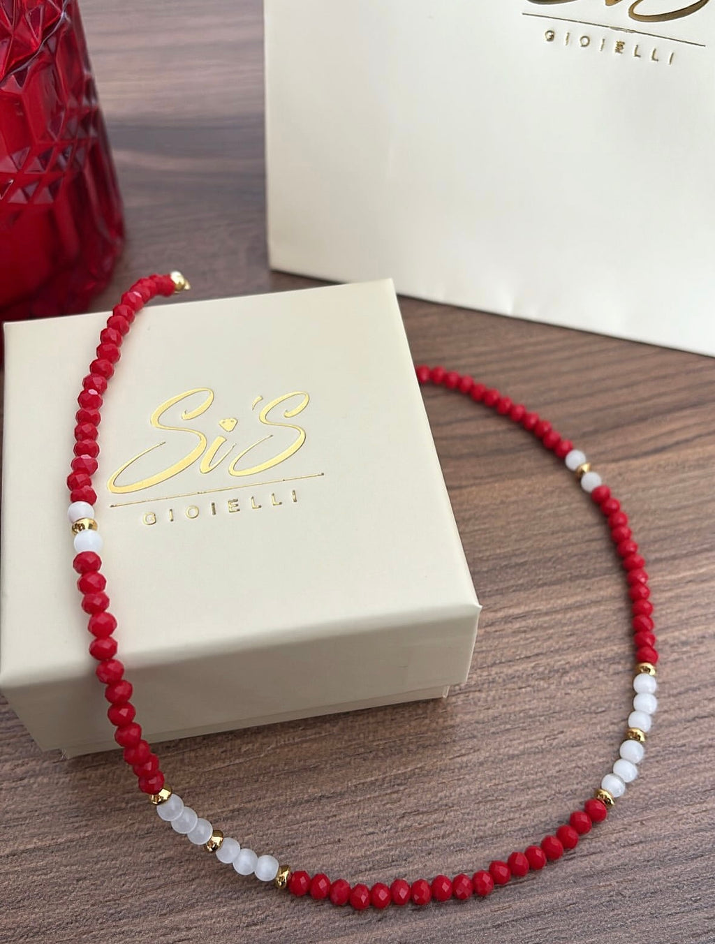 Collana mezzi cristalli