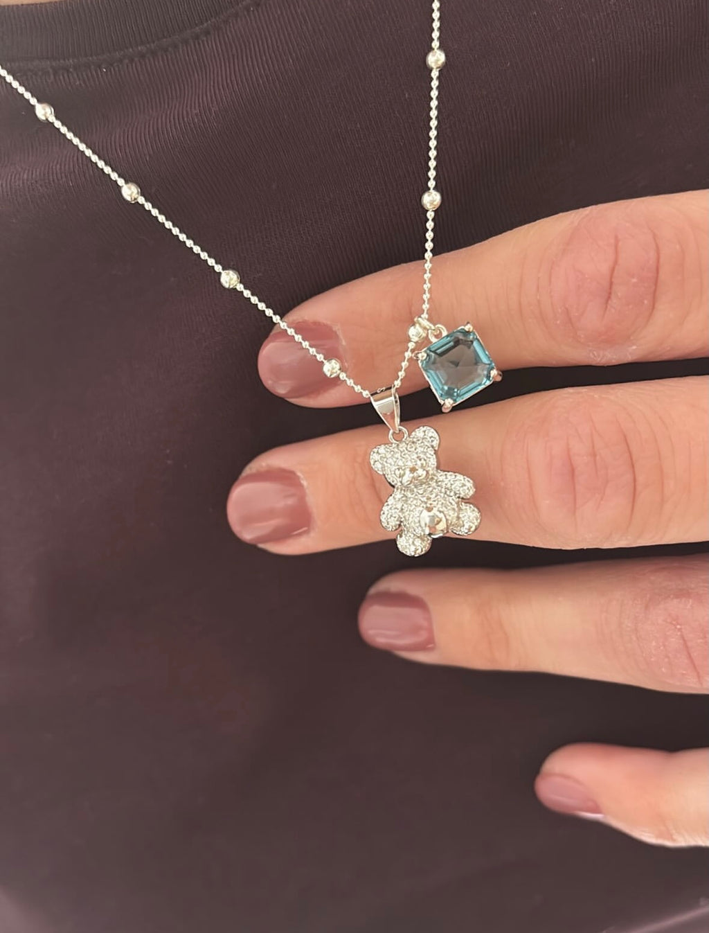 Collana orsacchiotto (silver)