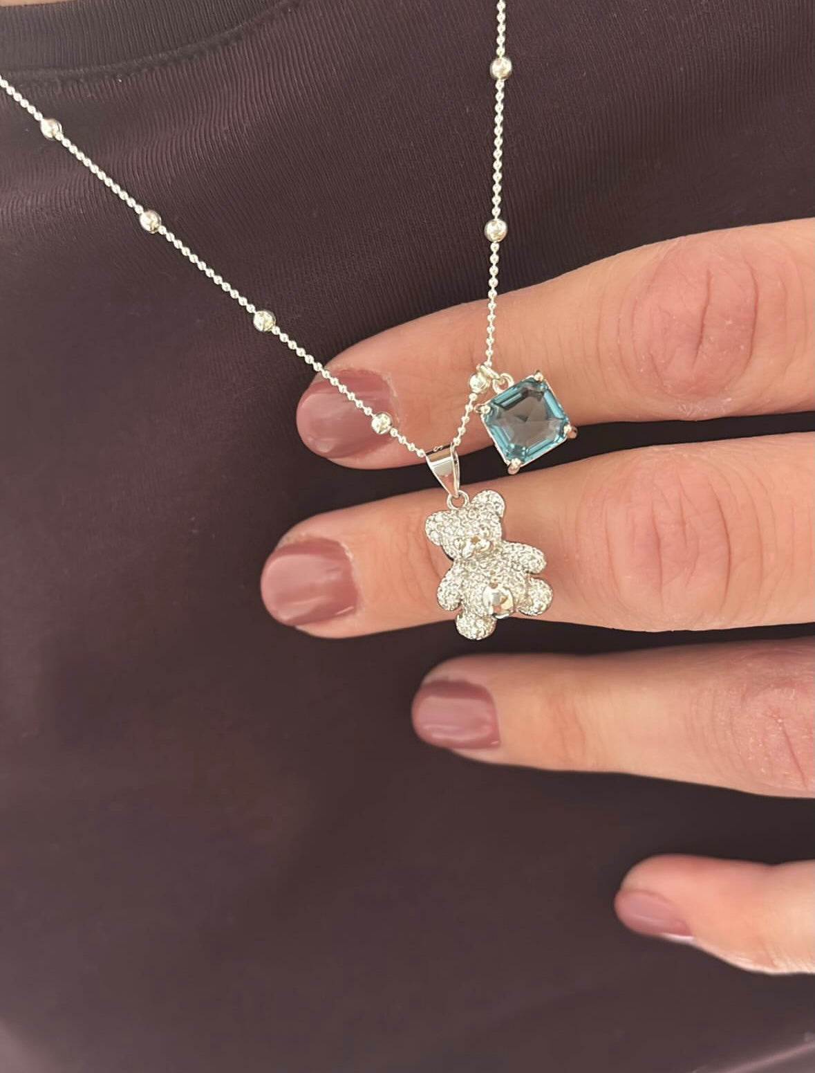Collana orsacchiotto (silver)