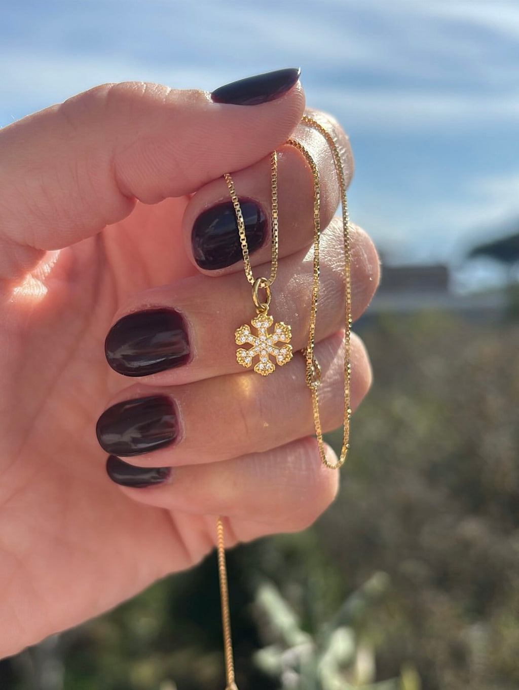 Collana mini fiocco di neve