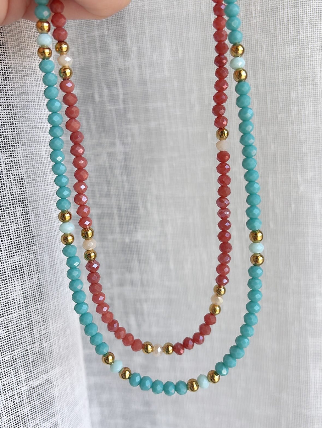 Collana sfumature di cristalli