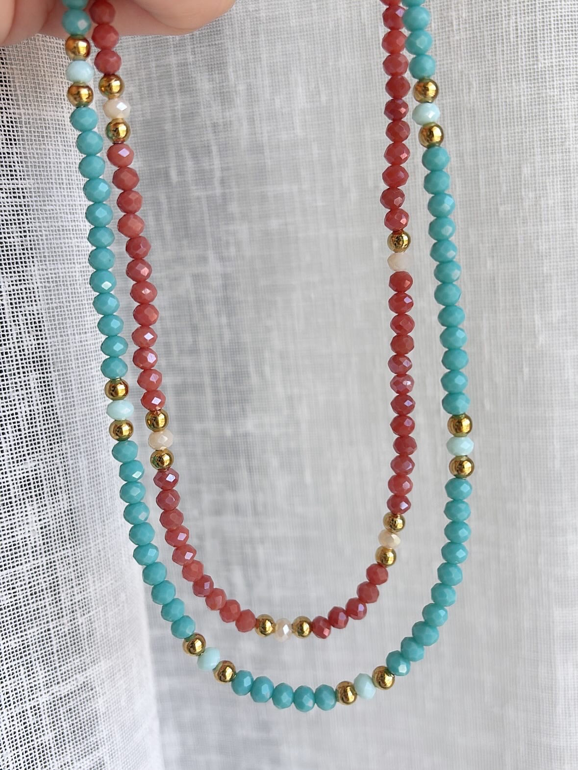 Collana sfumature di cristalli