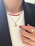 Collana stella madreperla