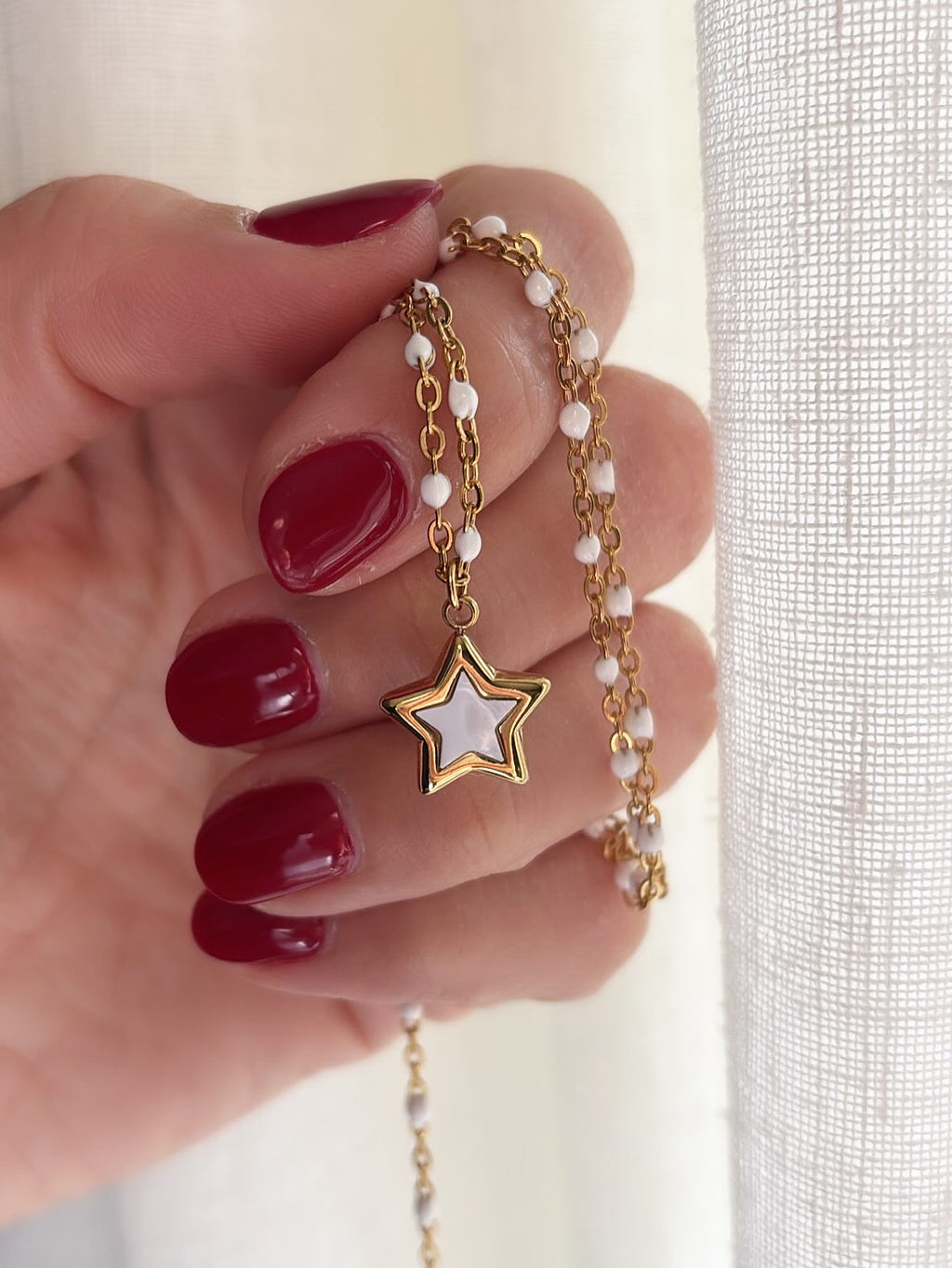 Collana stella madreperla