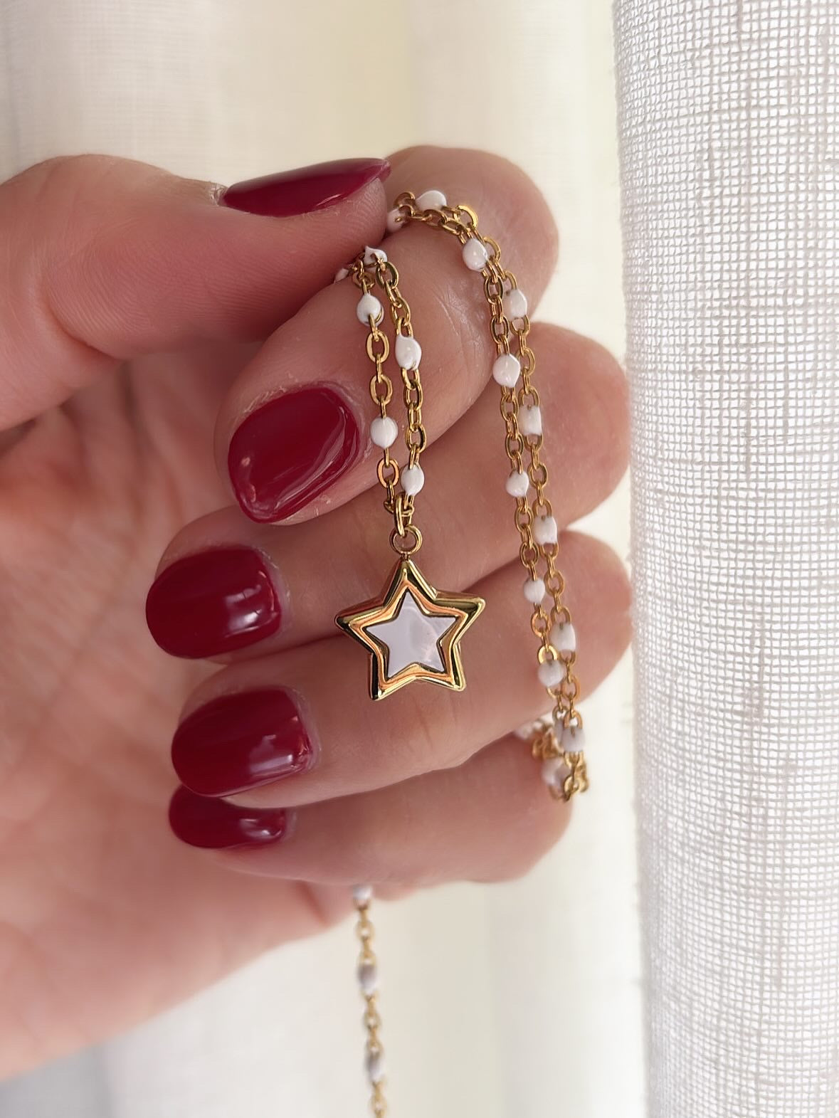 Collana stella madreperla