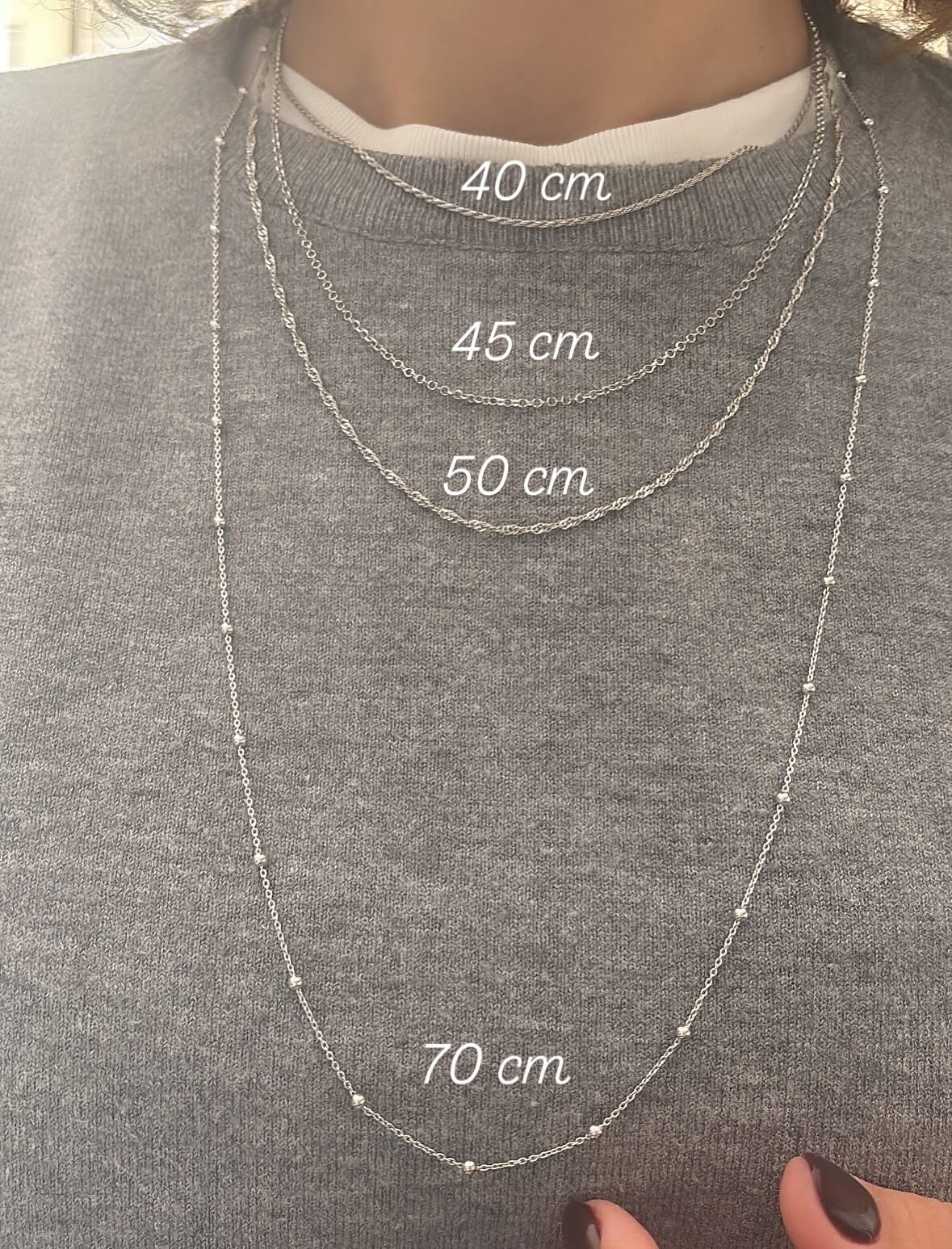 Collana stella grande bombata