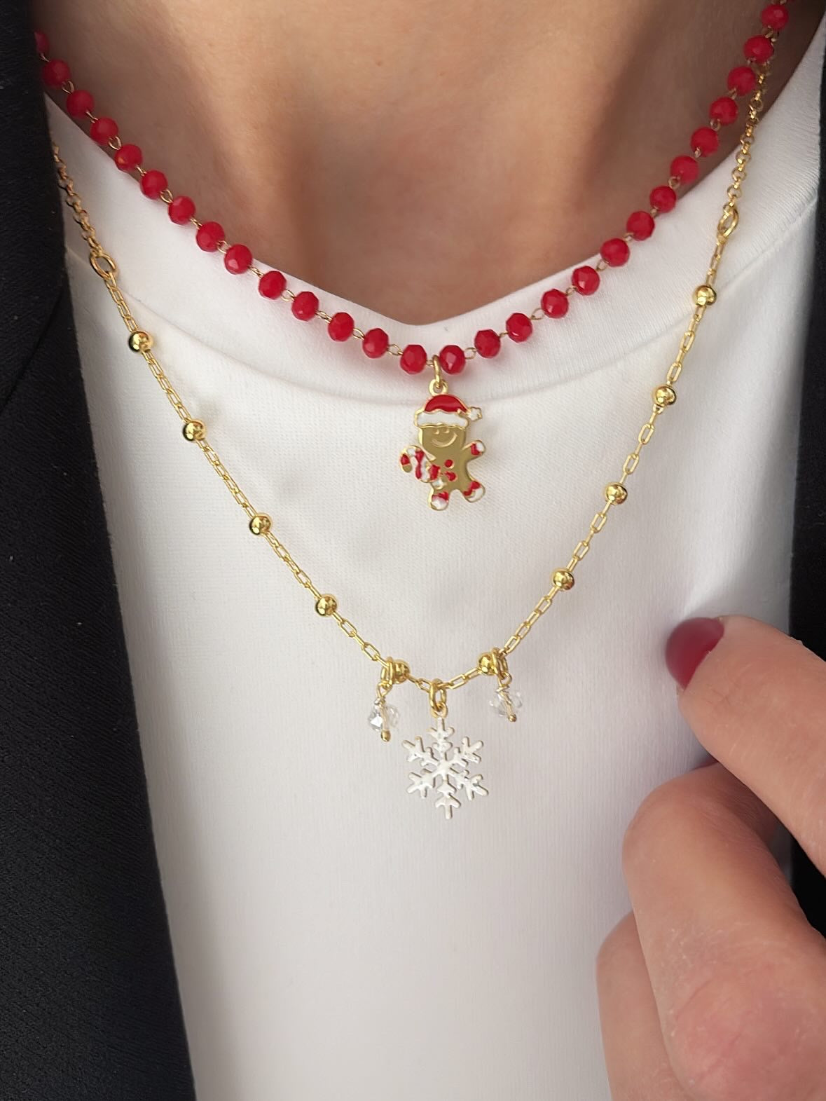 Collana cristalli di neve