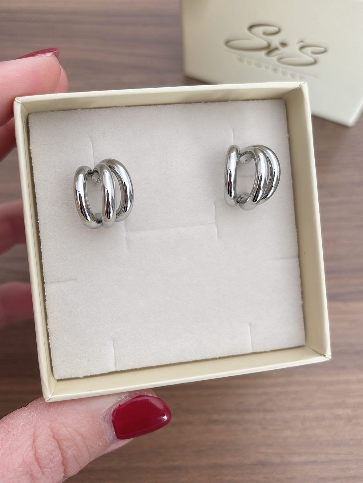 Orecchini tris di cerchi