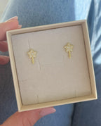 Orecchini bacchetta magica zirconata