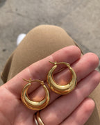 Orecchini cerchio bombatura degradè