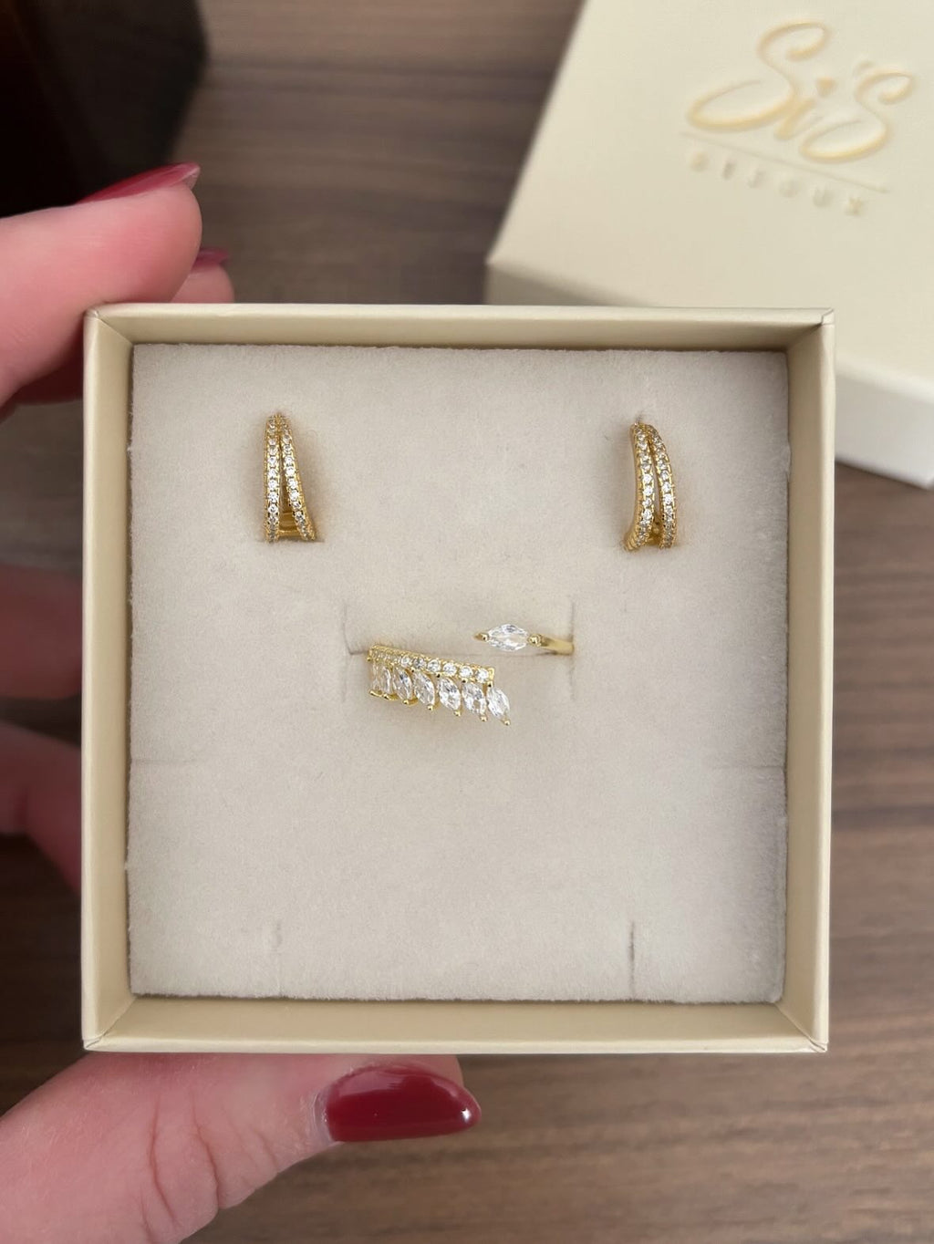 Cerchietti due file di zirconi