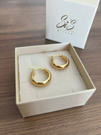 Orecchini cerchio bombati frontalmente ø 2.2