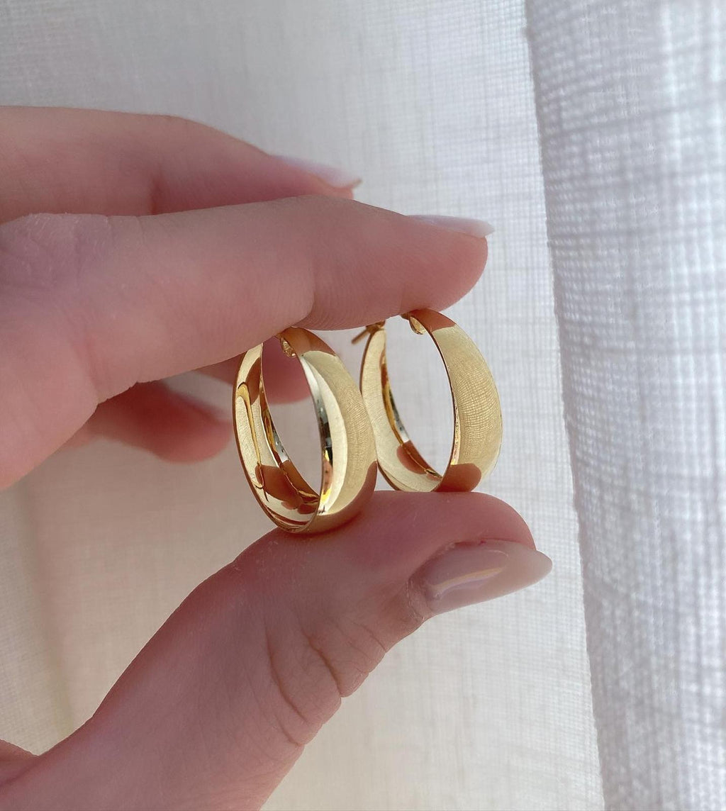 Orecchini cerchio degradè